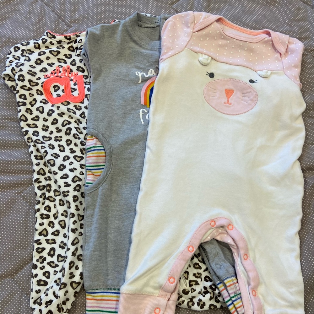 Set of (3) One Piece Sleepers